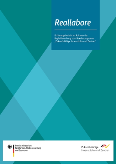Titelseite des Erfahrungsberichts Reallabore Titelseite des Erfahrungsberichts Reallabore